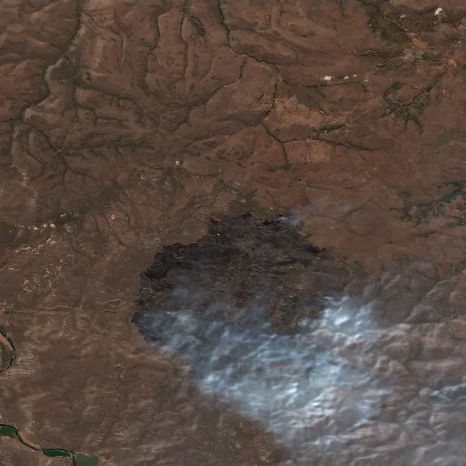 Cove Creek Fire (Oregon) — Sentinel-2 true color