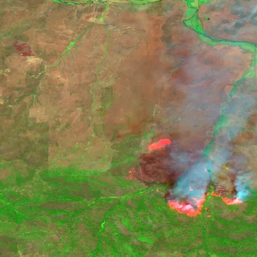 Incendio 0500 COYOTE (OR) — Sentinel-2 SWIR (fuego)