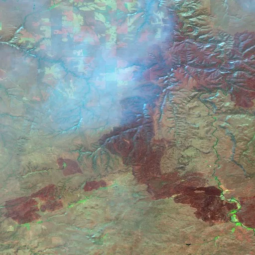 Little Buck Fire (Oregon) — Sentinel-2 SWIR (fuego)