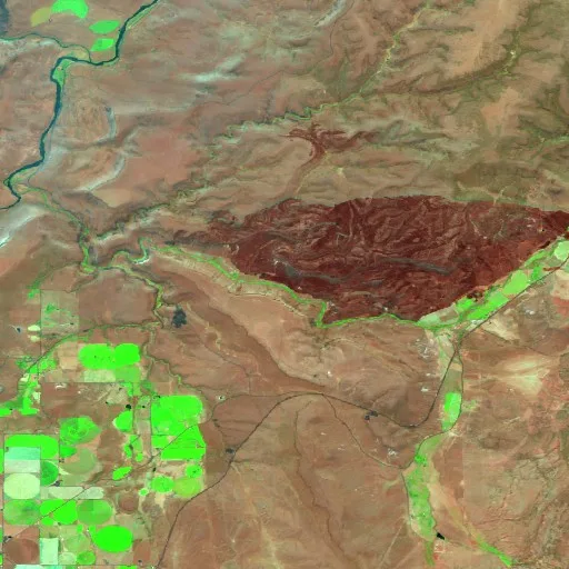 Ten Mile Fire (Oregon) — Sentinel-2 SWIR (fuego)