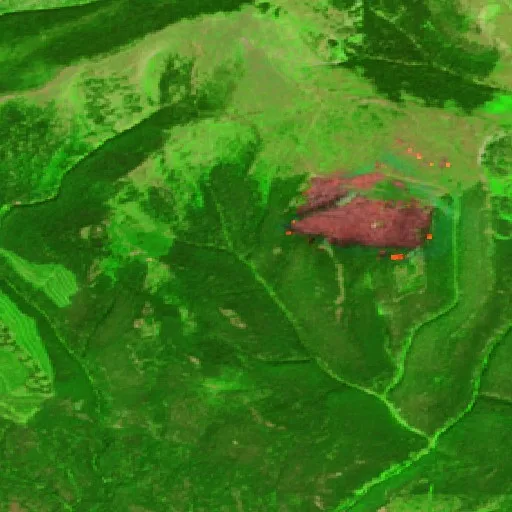 Ant Park Fire (MT) — Sentinel-2 SWIR (fuego)