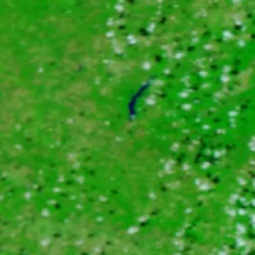 Atoka Lake Fire (Oklahoma) — NASA satellite