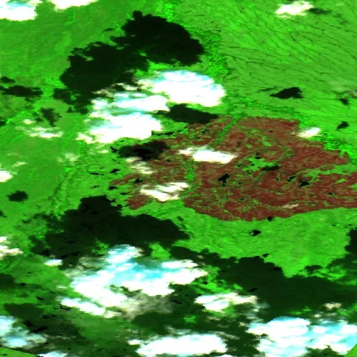 Incendio Bear (AK) — Sentinel-2 SWIR (fuego)