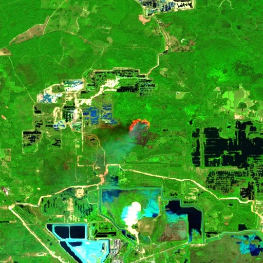 Bee Haven (2) (24-06) Fire, Jasper, Florida — Sentinel-2 SWIR (fuego)