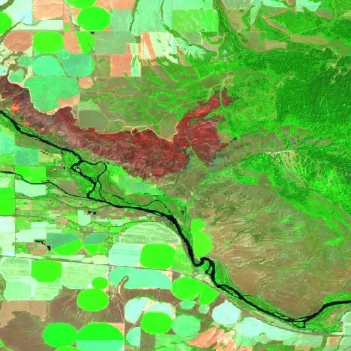 Big Rock Fire (ID) — Sentinel-2 SWIR (fuego)
