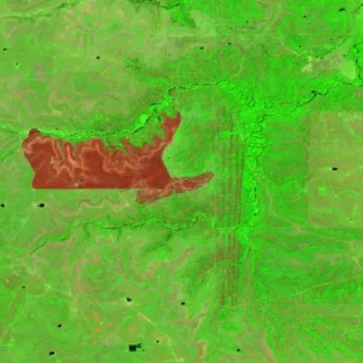 Bison Fire (Oklahoma) — Sentinel-2 SWIR (fuego)