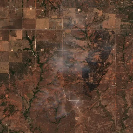 Incendio Black Kettle (Oklahoma) — Sentinel-2 true color