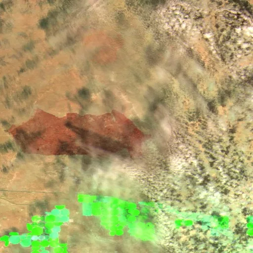 Incendio Black Ridge 2 (Idaho) — Sentinel-2 SWIR (fuego)