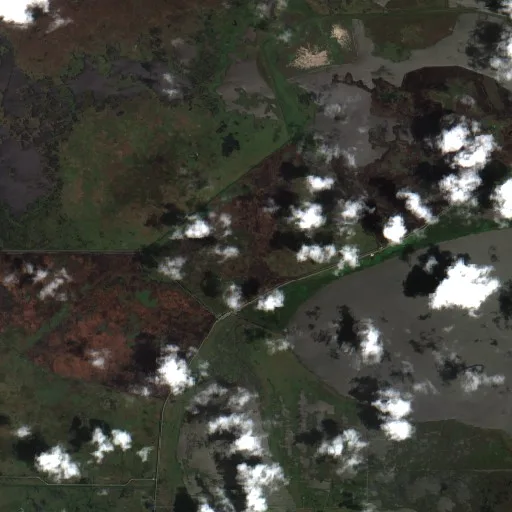Boardwalk Fire (Louisiana) — Sentinel-2 true color