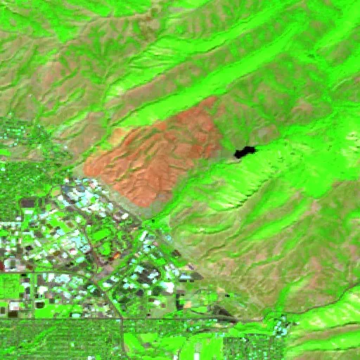 Incendio Bonneville (Utah) — Sentinel-2 SWIR (fuego)