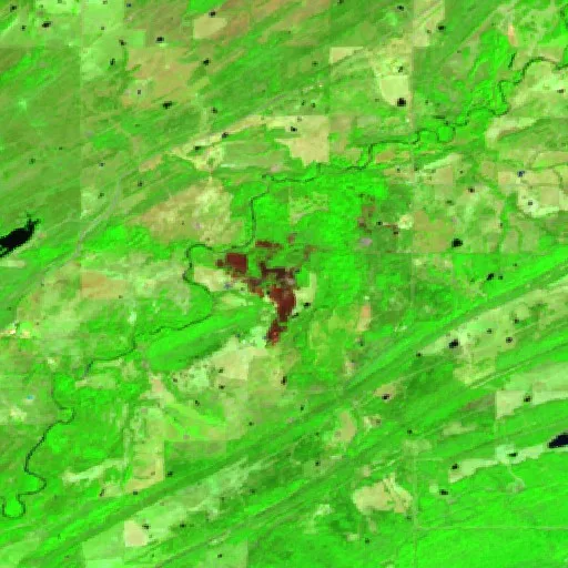 Brushy Creek Fire (Oklahoma) — Sentinel-2 SWIR (fuego)