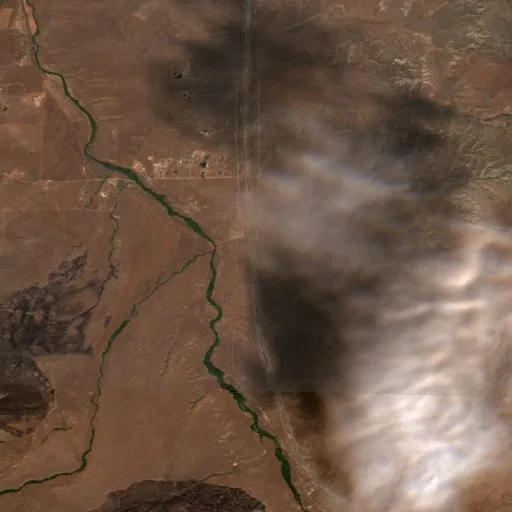 Bug Fire (CA) — Sentinel-2 true color