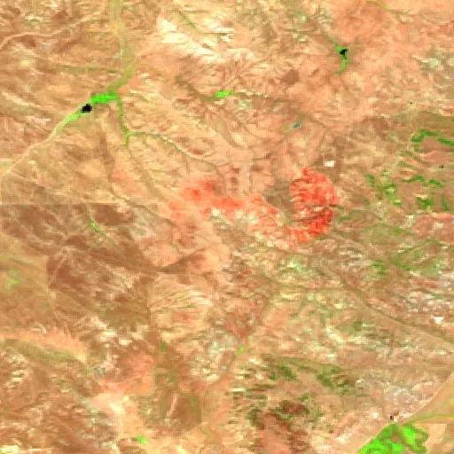 Bull Creek Fire (Wyoming) — Sentinel-2 SWIR (fuego)