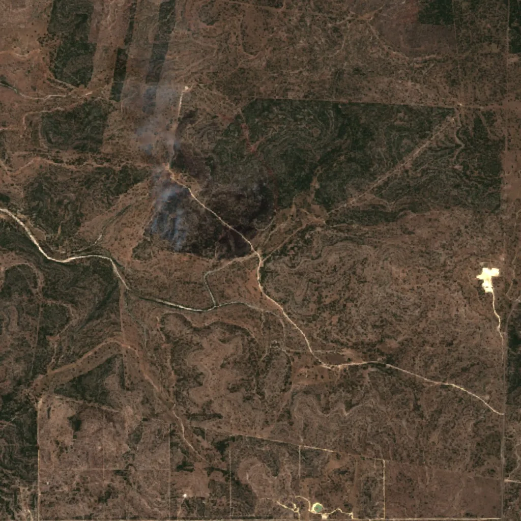 Bundy Fire (Texas) — Sentinel-2 true color