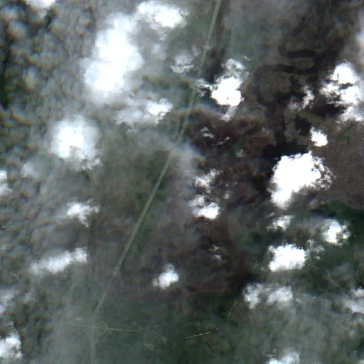 Incendio Camden Mccarthy Overpass (GA) — Sentinel-2 true color