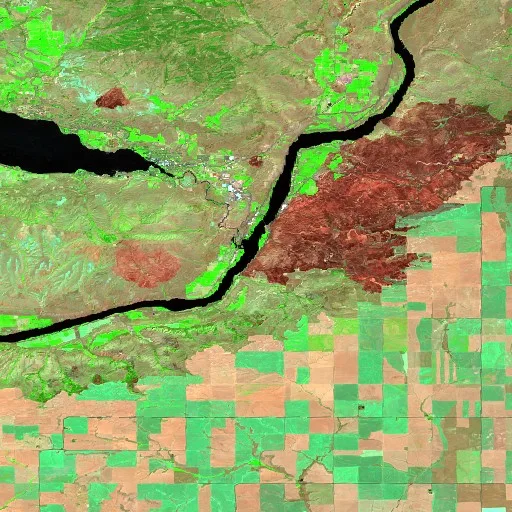 Incendio CHELAN HILLS (WA) — Sentinel-2 SWIR (fuego)