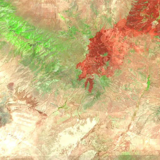 Cherry Fire (UT) — Sentinel-2 SWIR (fuego)
