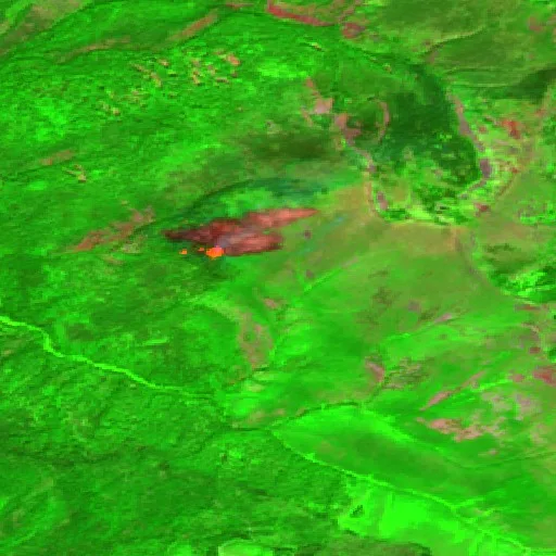 Cherry Peak Fire (MT) — Sentinel-2 SWIR (fuego)