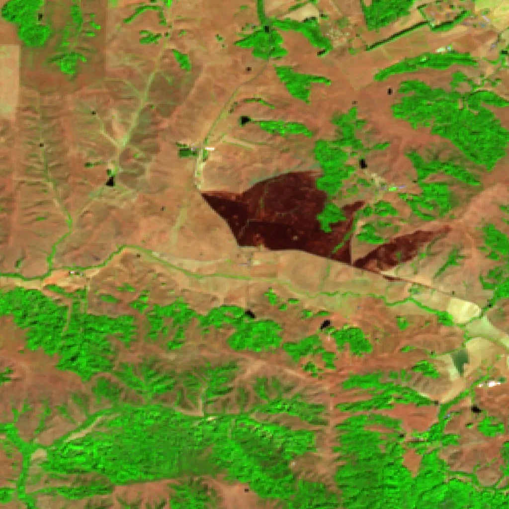 Incendio Chileno (California) — Sentinel-2 SWIR (fuego)