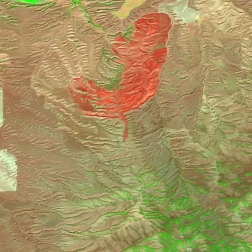 Coldwater Fire (Idaho) — Sentinel-2 SWIR (fuego)