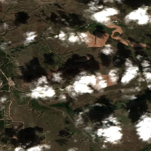 Incendio Cora Creek (Montana) — Sentinel-2 true color