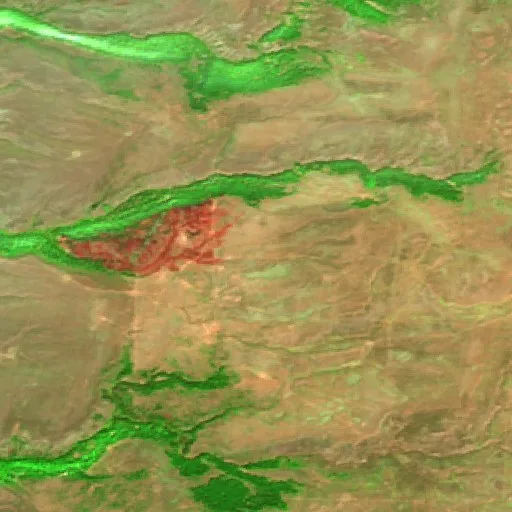 Cow Camp Fire (Wyoming) — Sentinel-2 SWIR (fuego)