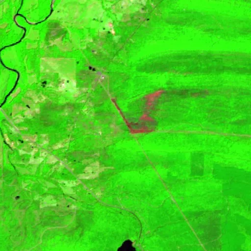 Dennis Rock Fire (OK) — Sentinel-2 SWIR (fuego)