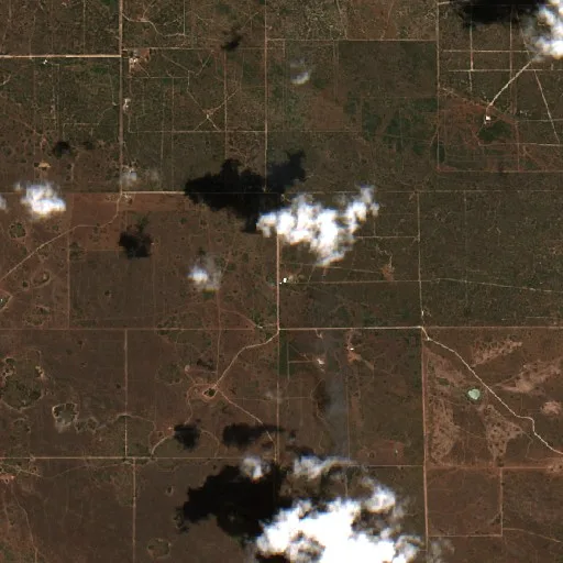 Incendio Dos Pistolas (TX) — Sentinel-2 true color