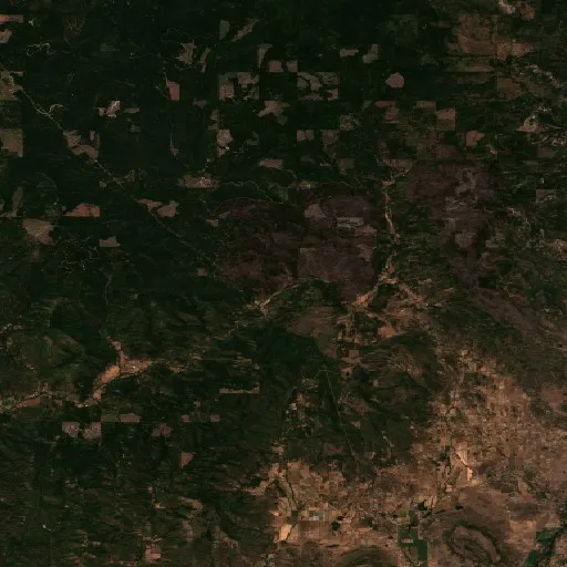 E Evans Creek Rd 18000 Fire (OR) — Sentinel-2 true color