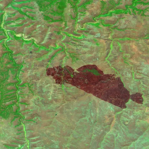 Incendio Eggo (Oregon) — Sentinel-2 SWIR (fuego)