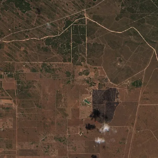 Incendio Encino (Texas) — Sentinel-2 true color