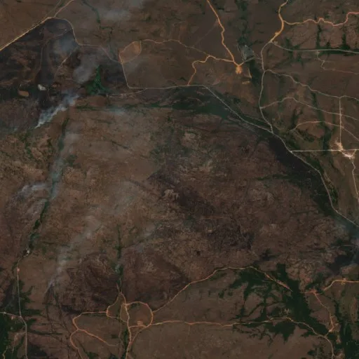 Incendio Eod (Oklahoma) — Sentinel-2 true color