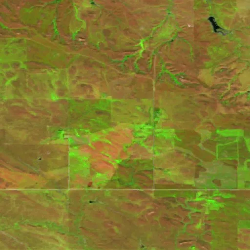 Fairpoint Fire, Fairpoint, SD, South Dakota — Sentinel-2 SWIR