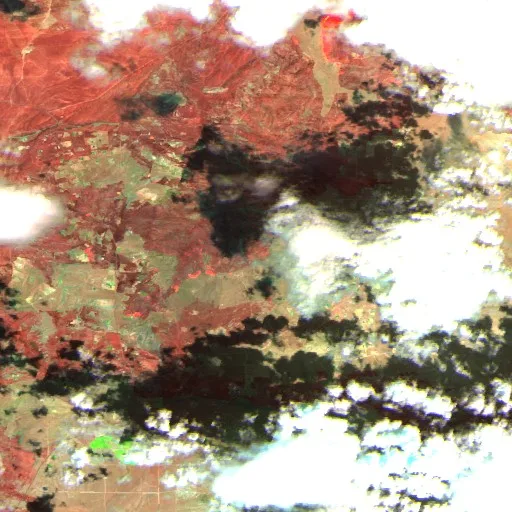 Incendio Fred Mt (Nevada) — Sentinel-2 SWIR (fuego)