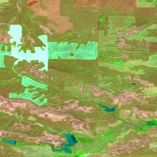 Incendio Fullers Coulee (MT) — Sentinel-2 SWIR (fuego)