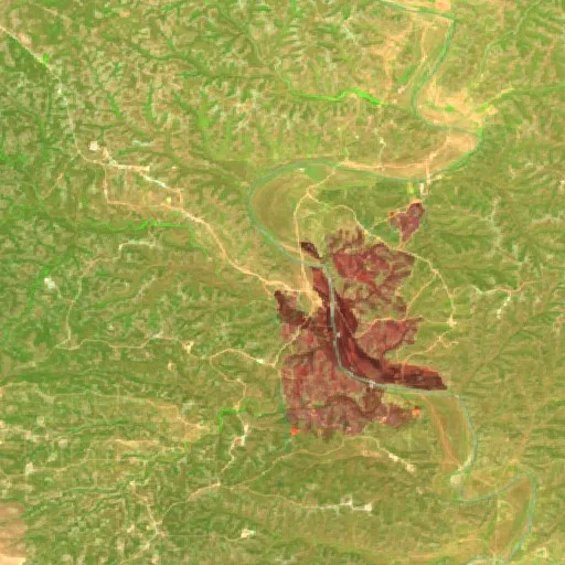 Getaway Pens Fire (TX) — Sentinel-2 SWIR (fuego)