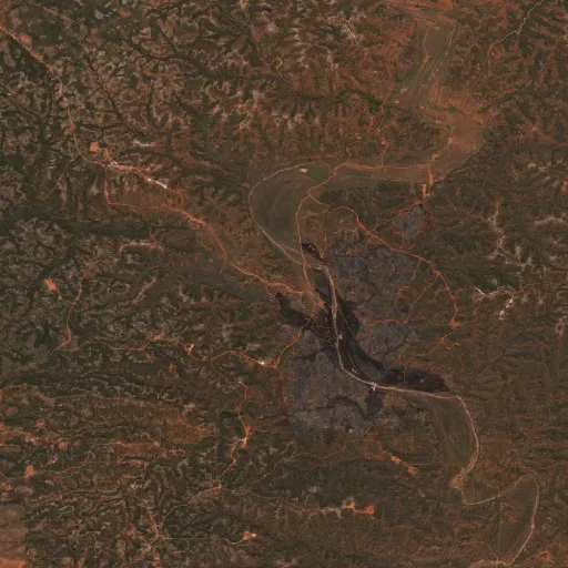 Getaway Pens Fire (TX) — Sentinel-2 true color