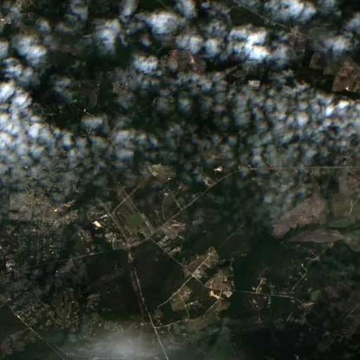 Incendio Gone Away Road (Carolina del Norte) — Sentinel-2 true color