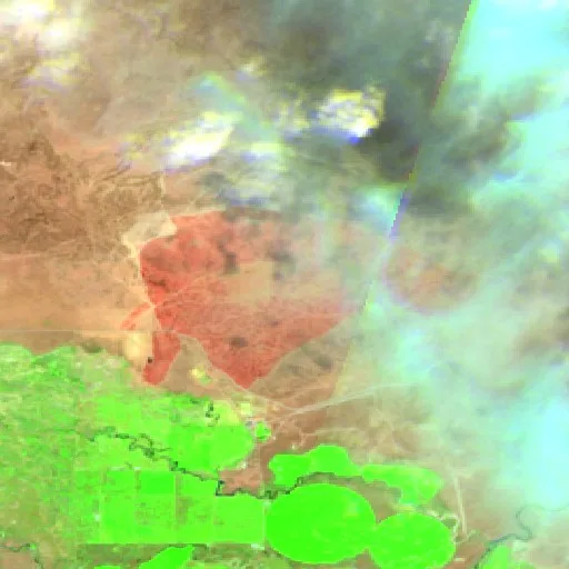 Incendio Goose (Oregon) — Sentinel-2 SWIR (fuego)