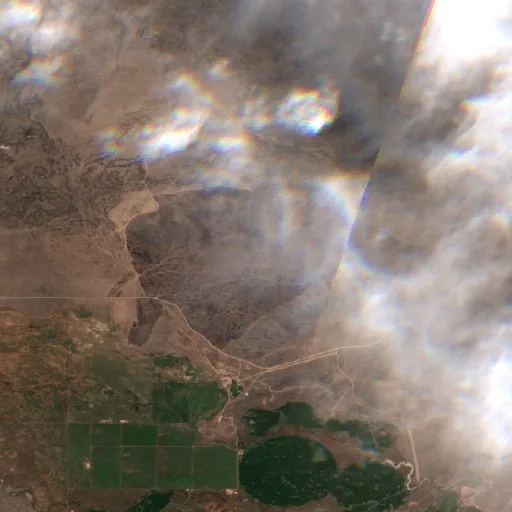 Incendio Goose (Oregon) — Sentinel-2 true color