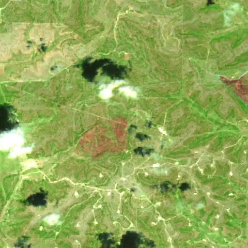 Incendio Granger (Texas) — Sentinel-2 SWIR (fuego)
