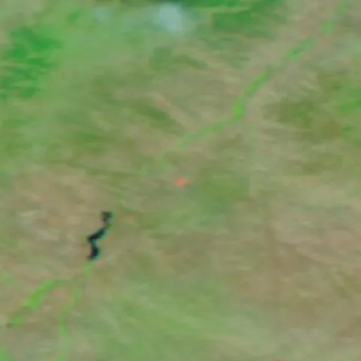 Harris Fire (MT) — NASA satellite