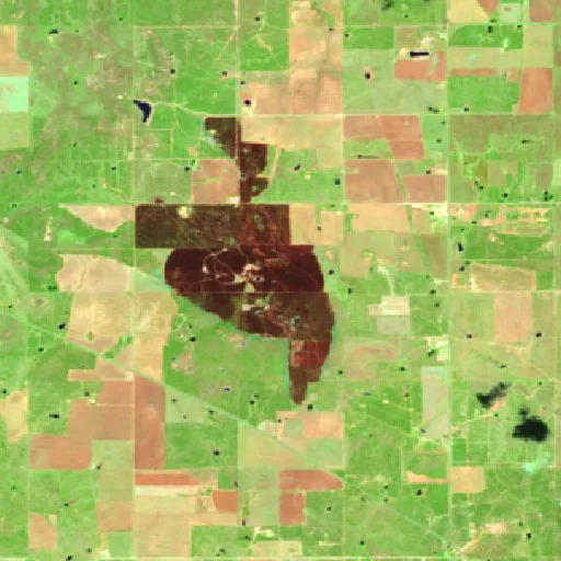 Incendio Harris (Texas) — Sentinel-2 SWIR (fuego)