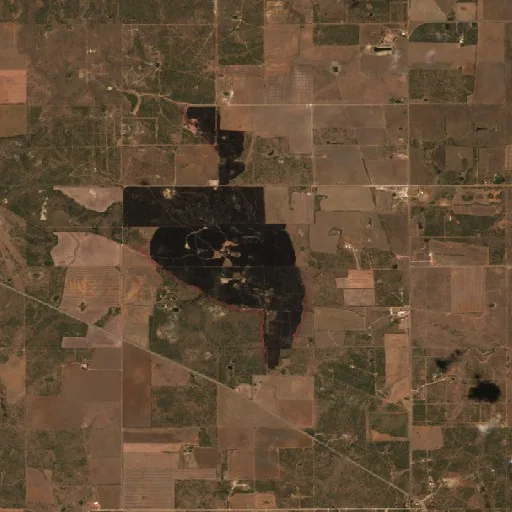 Incendio Harris (Texas) — Sentinel-2 true color