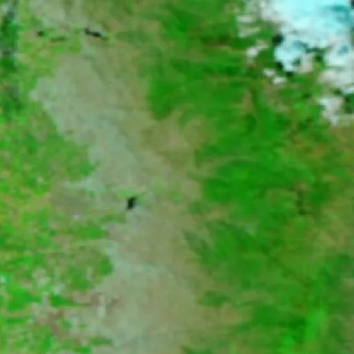 Hatchet Fire (CA) — NASA satellite