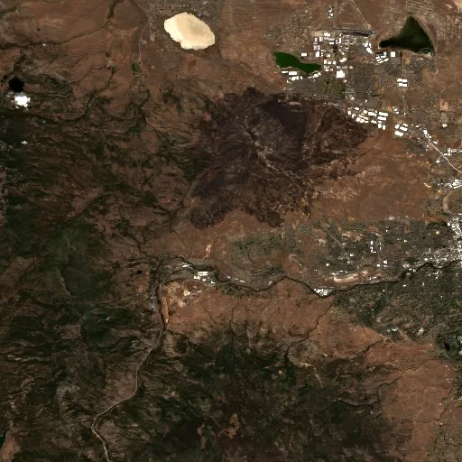 Hawk Fire (Nevada) — Sentinel-2 true color