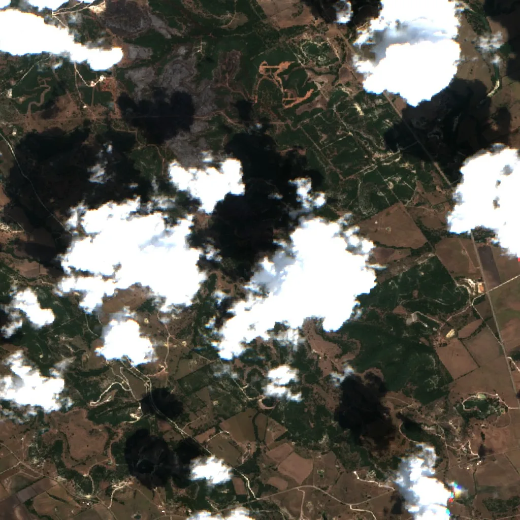 Hydra Fire (Texas) — Sentinel-2 true color