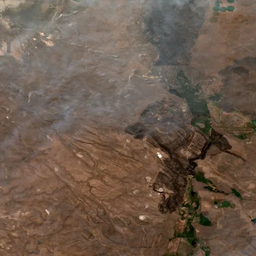 Incendio Jackass Butte (Oregon) — Sentinel-2 true color