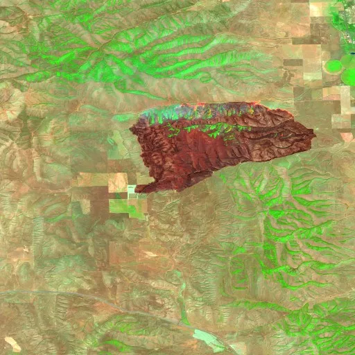 Johnson Canyon Fire (UT) — Sentinel-2 SWIR (fuego)