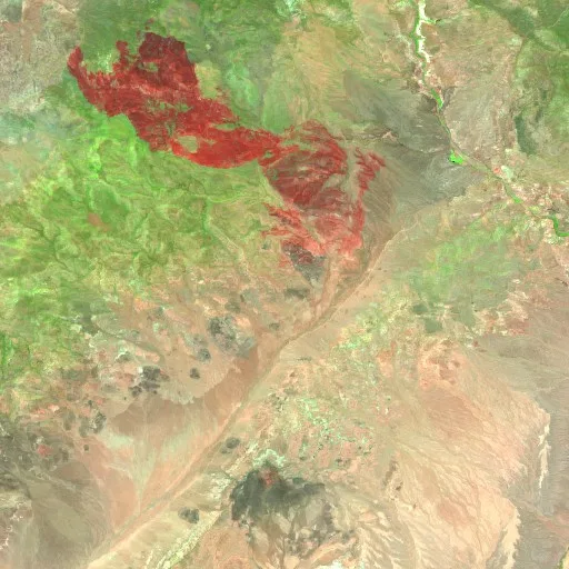 Kane Springs Fire (NV) — Sentinel-2 SWIR (fuego)